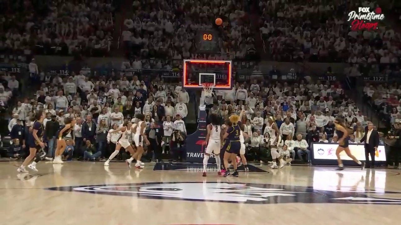 Hannah Hidalgo BANKS in a 3-pointer at the buzzer as Notre Dame extends lead over UConn