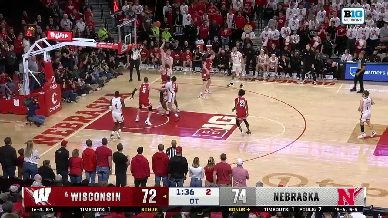 Rienk Mast sinks the floater to help Nebraska upset No. 6 Wisconsin