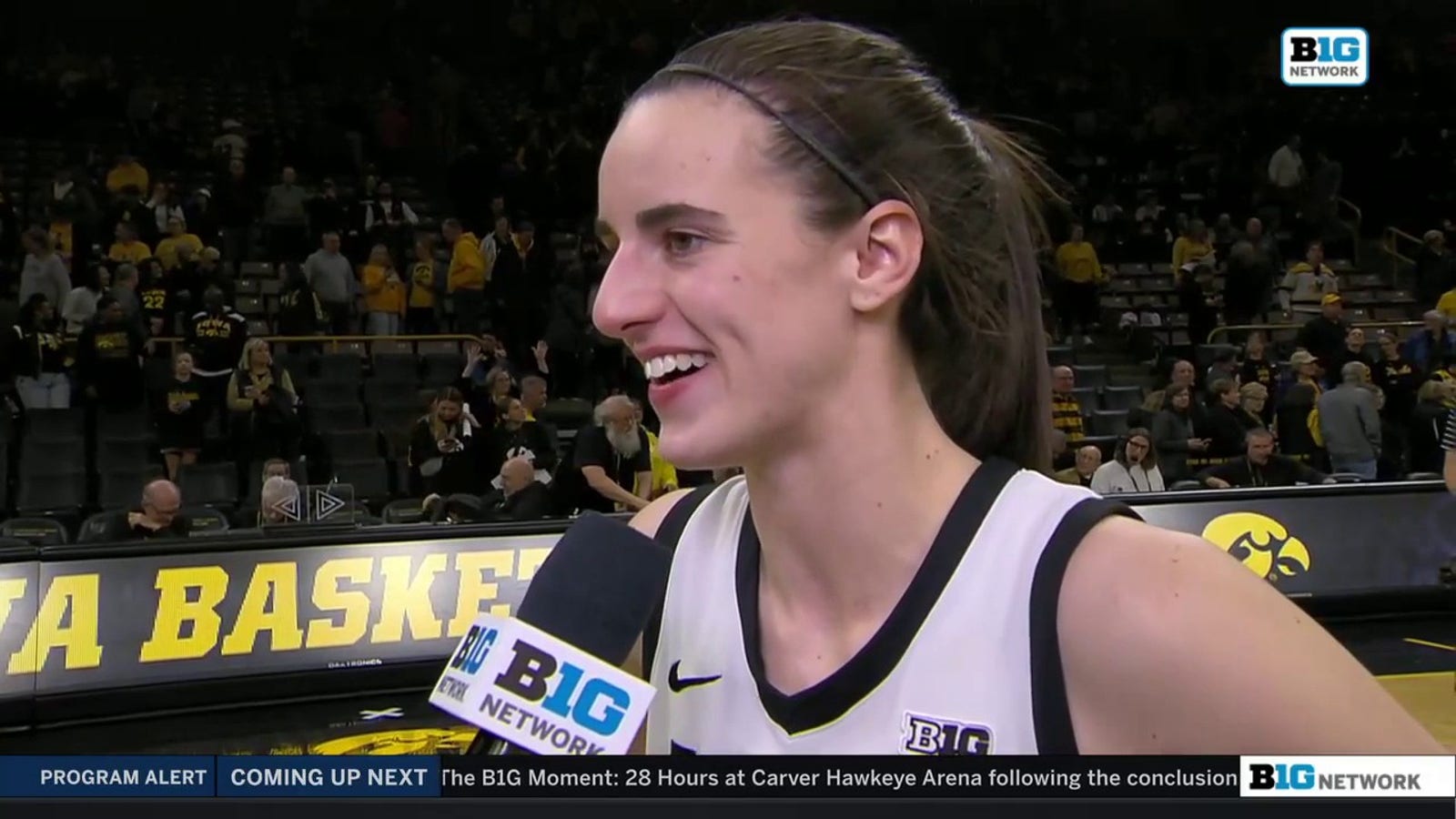 "I'm just proud of her" – Caitlin Clark on Hannah Stuelke's 47-point game against Penn State
