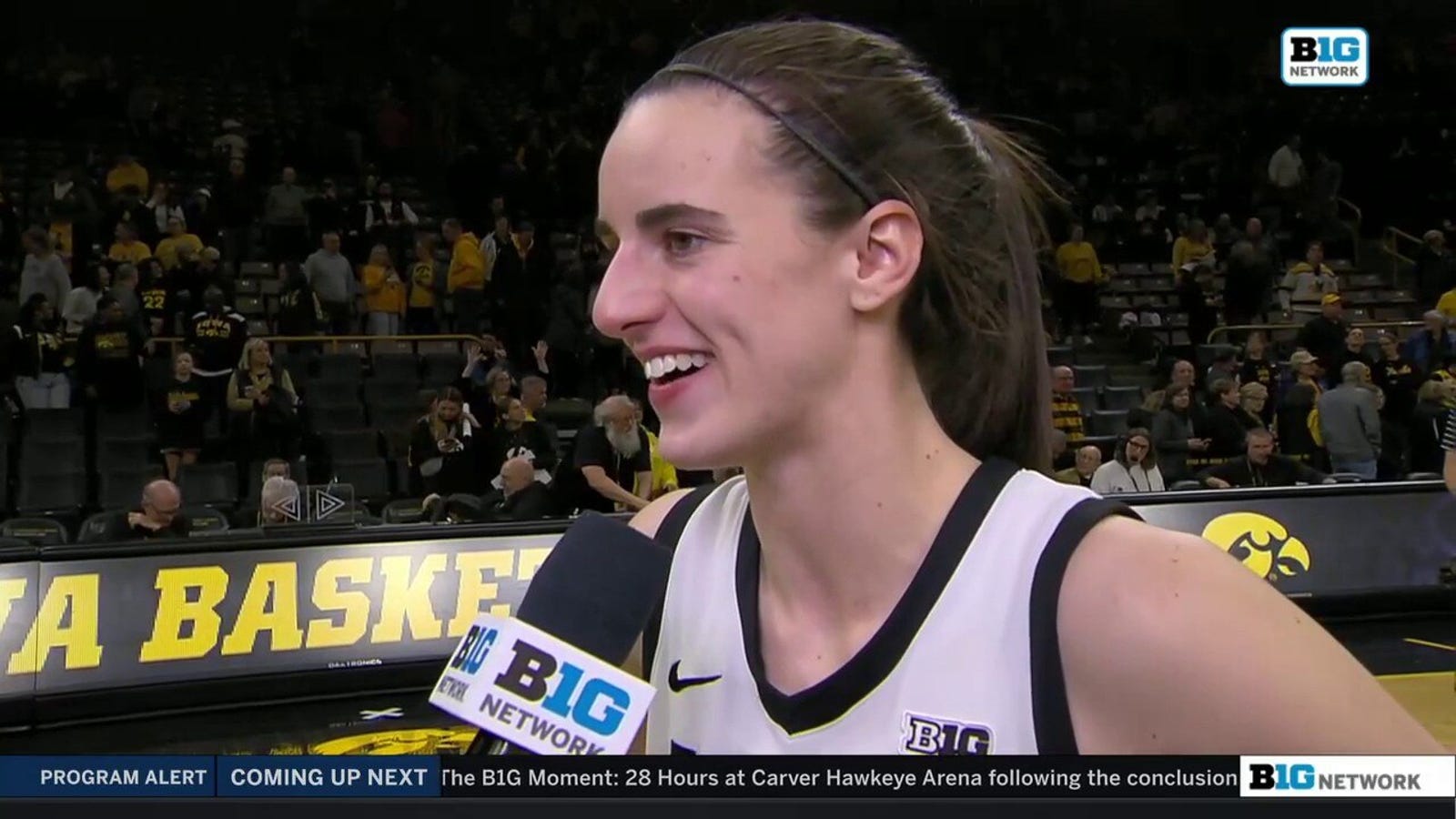'I'm just proud of her' – Iowa's Caitlin Clark on Hannah Stuelke's 47-point game against Penn State
