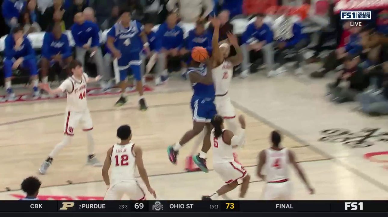 Dylan Addae-Wusu powers through contact for a tough and-1 finish to extend Seton Hall's lead over St. John's