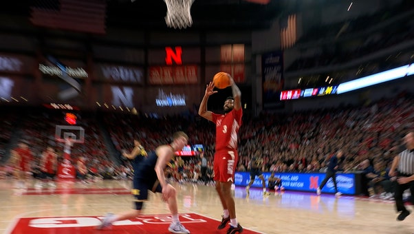 Nebraska's Brice Williams picks Michigan's pockets and throws down a wild jam