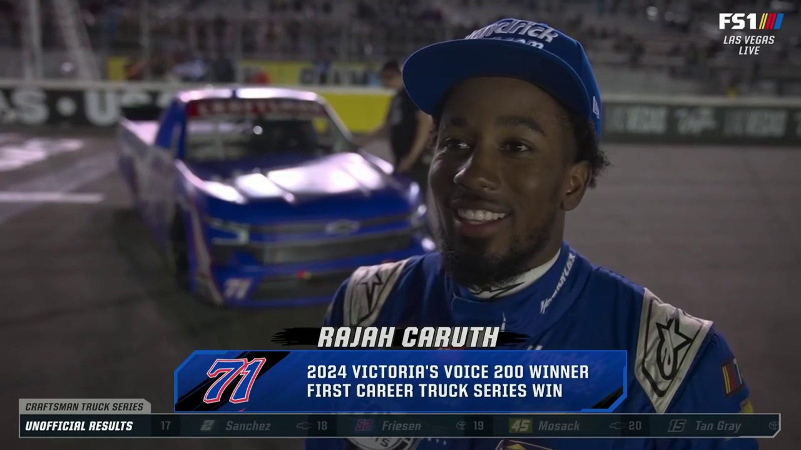 'There's more to come' — Rajah Caruth on winning his first career truck series 