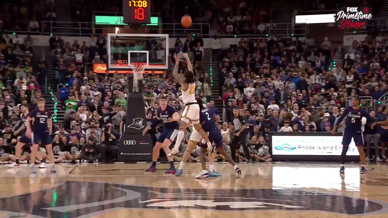Providence's Devin Carter sinks off-balance 3-pointer and has the team's first five field goals against No. 2 UConn