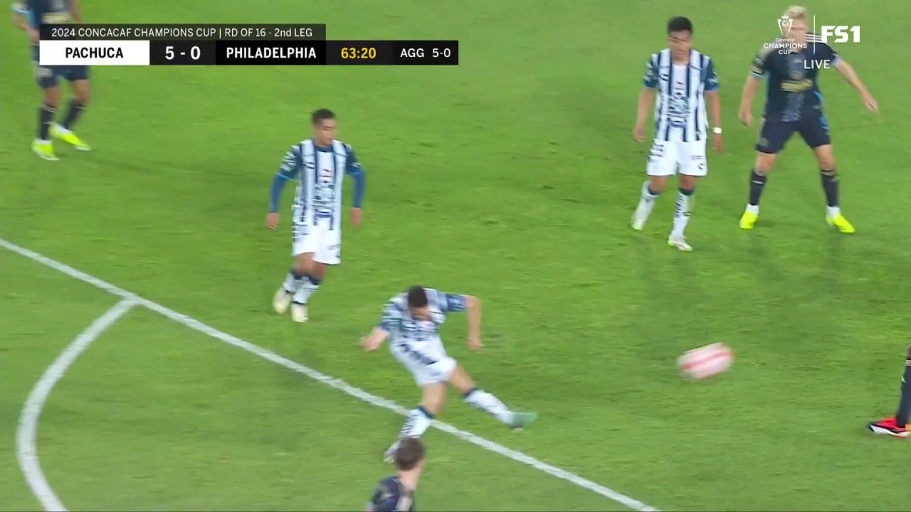 Osama Idrissi marca un hermoso gol para ampliar la ventaja de Pachuca sobre Philadelphia Union