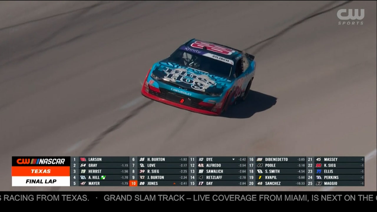 FINAL LAPS: Kyle Larson takes checkered flag at Andy's Frozen Custard 300 | NASCAR on FOX