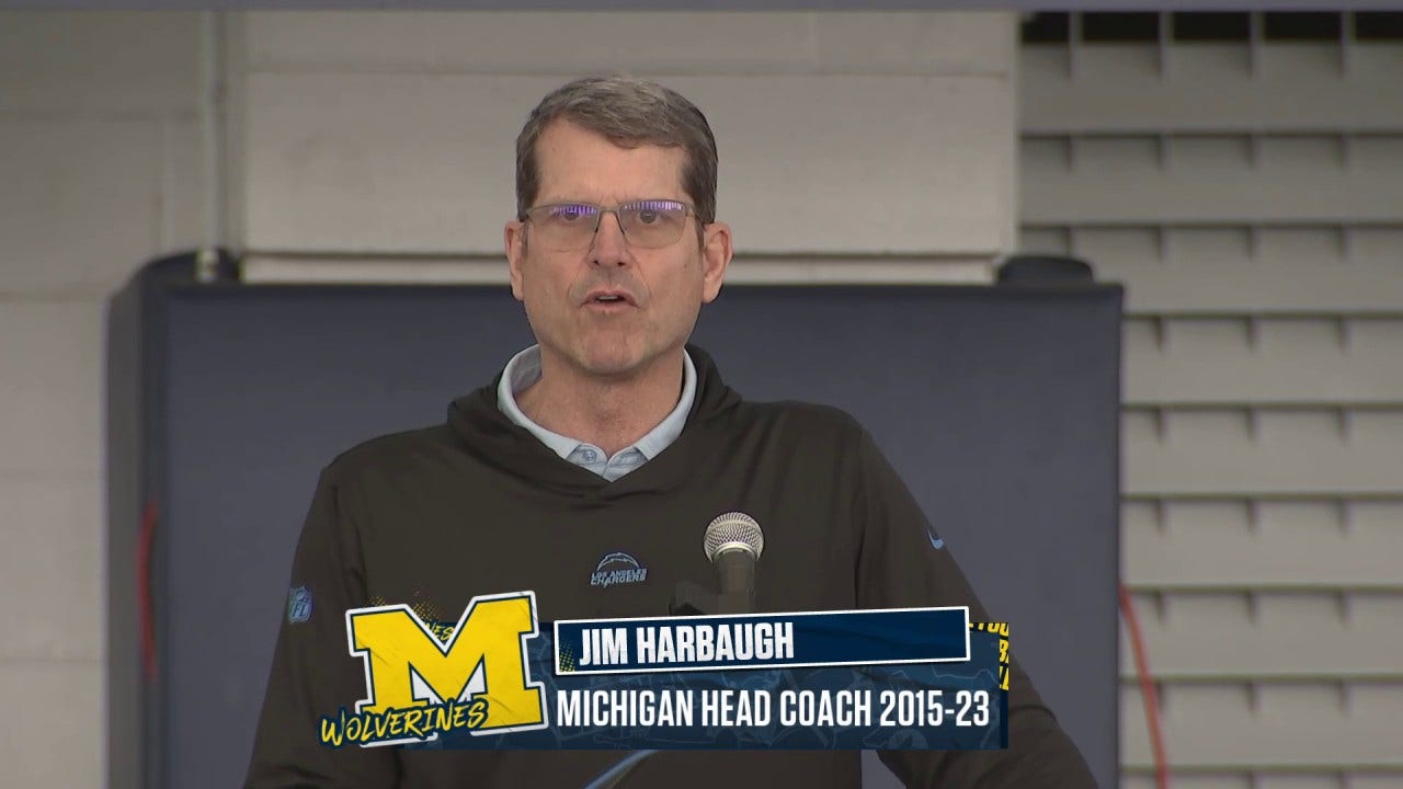 Jim Harbaugh, Sherrone Moore and Gus Johnson speak on Michigan Football | CFB on FOX