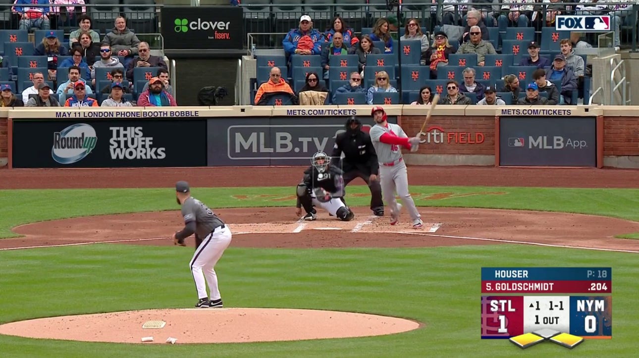 Paul Goldschmidt smokes a two-run double, extending the Cardinals' lead vs. the Mets