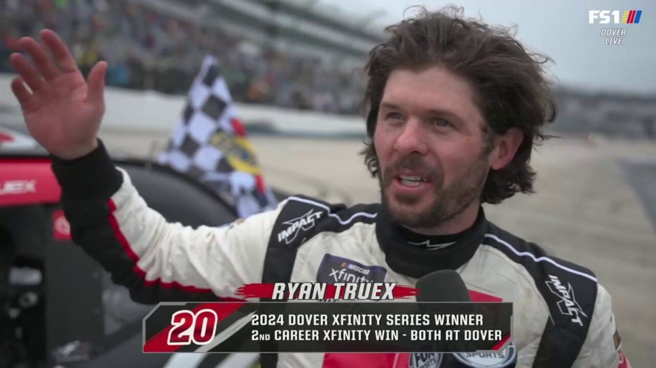 'I can't believe it' — Ryan Truex on his first-place finish at Dover | NASCAR on FOX