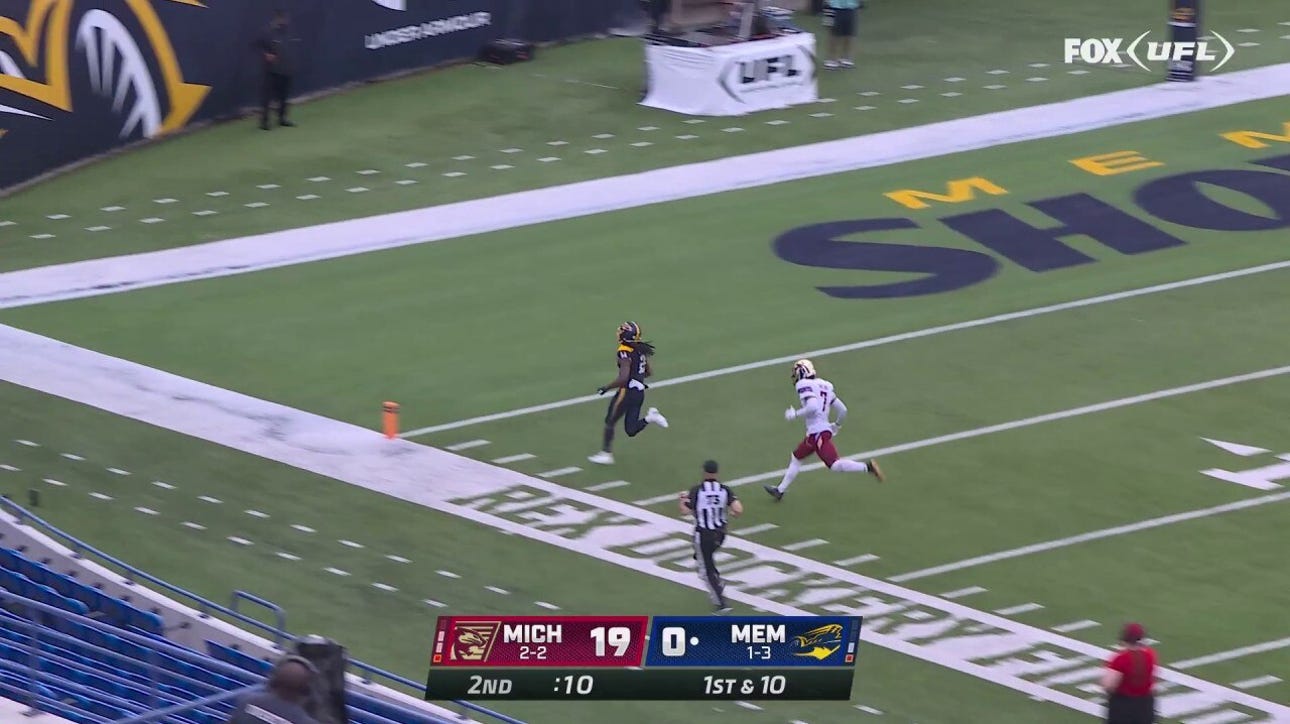 Showboats' Troy Williams finds Daewood Davis for an INCREDIBLE 82-yard TD vs. Panthers