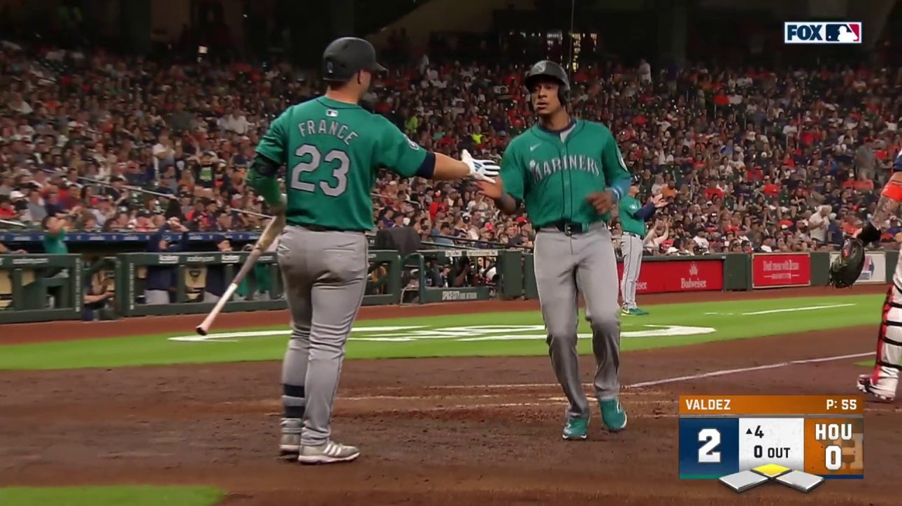Mitch Garver knocks an RBI-double to extend Mariners' lead over Astros