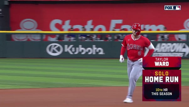 Taylor Ward smashed a solo home run, giving the Angels a 1-0 lead vs. the Rangers