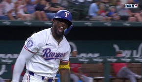 Adolis García crushes a solo home run, bringing the Rangers to a 1-1 tie with the Angels