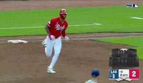 Will Benson crushes a solo home run and gives the Reds a 2-1 lead vs. the Dodgers