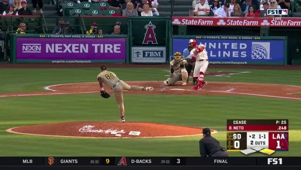 Zach Neto hits a 2-run homer as Angels snag a 3-0 lead over Padres