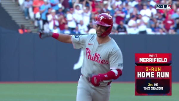 Whit Merrifield blows game open for Phillies with three-run blast vs. Mets