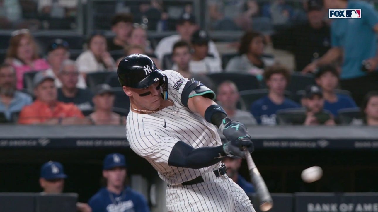 Aaron Judge smacks his 22nd homer of the season as Yankees tie game vs. Dodgers