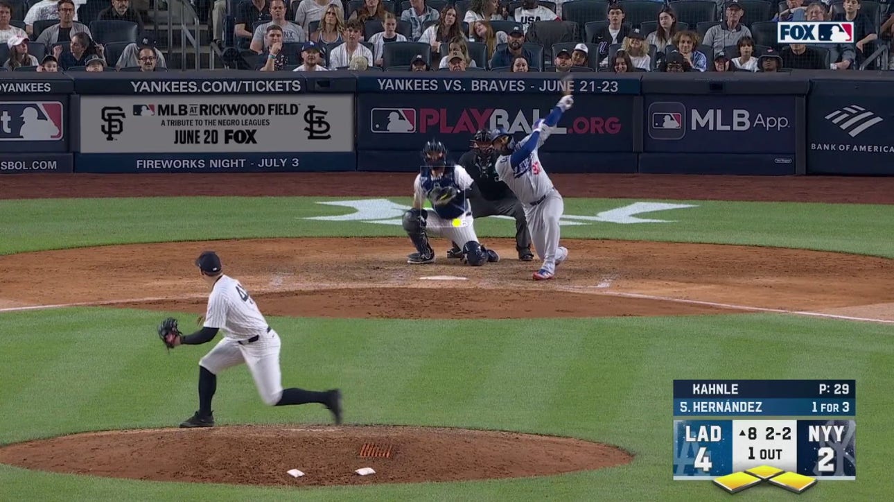 Teoscar Hernández smashes a GRAND SLAM as Dodgers expand lead vs. Yankees