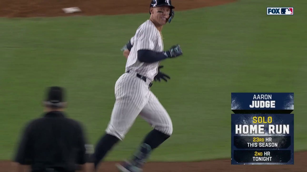 Aaron Judge crushes his second home run of the game and league-leading 23rd home run of the season