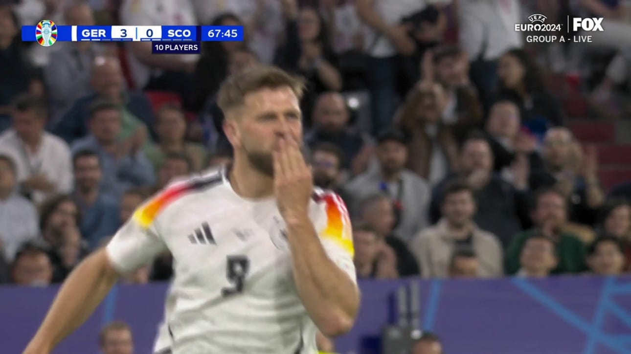 Germany takes a 4-0 lead vs. Scotland after Niclas Fullkrug's goal in 68' | UEFA Euro 2024 