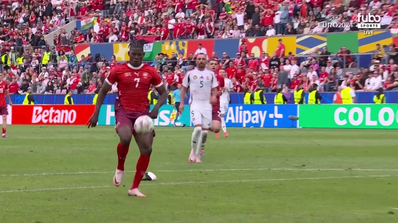 Breel Embolo pulls off a NASTY chip shot to seal Switzerland's 3-1 victory over Hungary 
