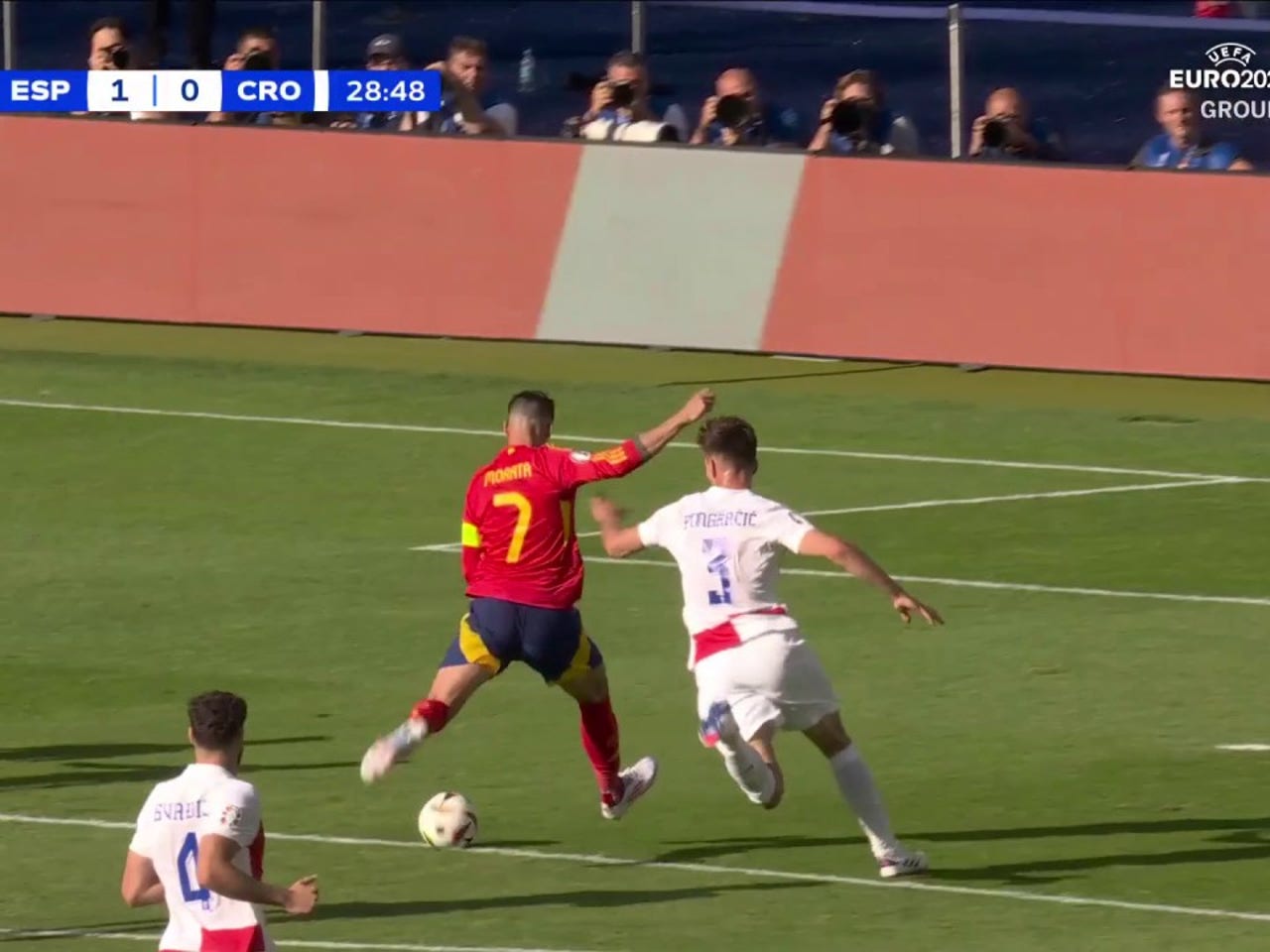 Álvaro Morata and Fabián Ruiz score two goals in quick succession