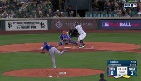 Julio Rodriguez slams a home run as the Mariners extend their lead over the Rangers