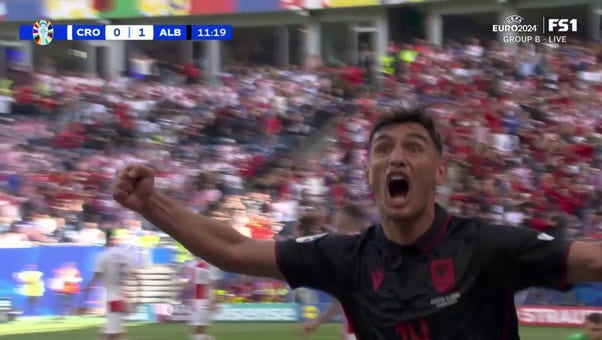Qazim Laci's header puts Albania ahead of Croatia early | UEFA Euro 2024
