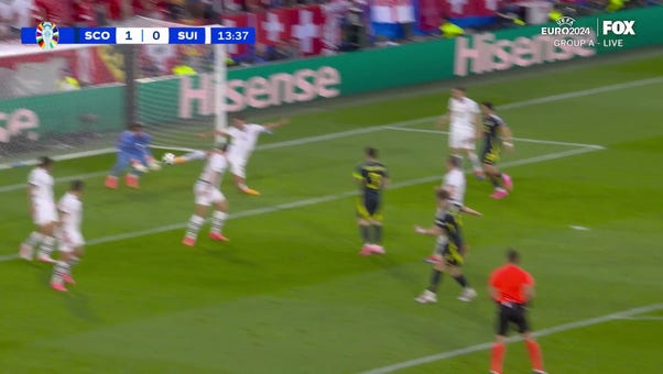 Scotland takes an early 1-0 lead over Switzerland after a goal by Scott McTominay | UEFA Euro 2024