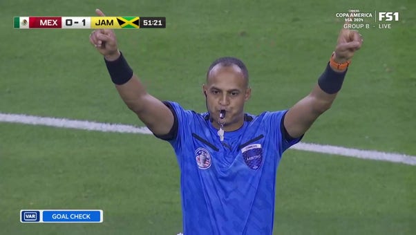 Jamaica's Michail Antonio's goal is disallowed against Mexico after being called offside  | 2024 Copa América