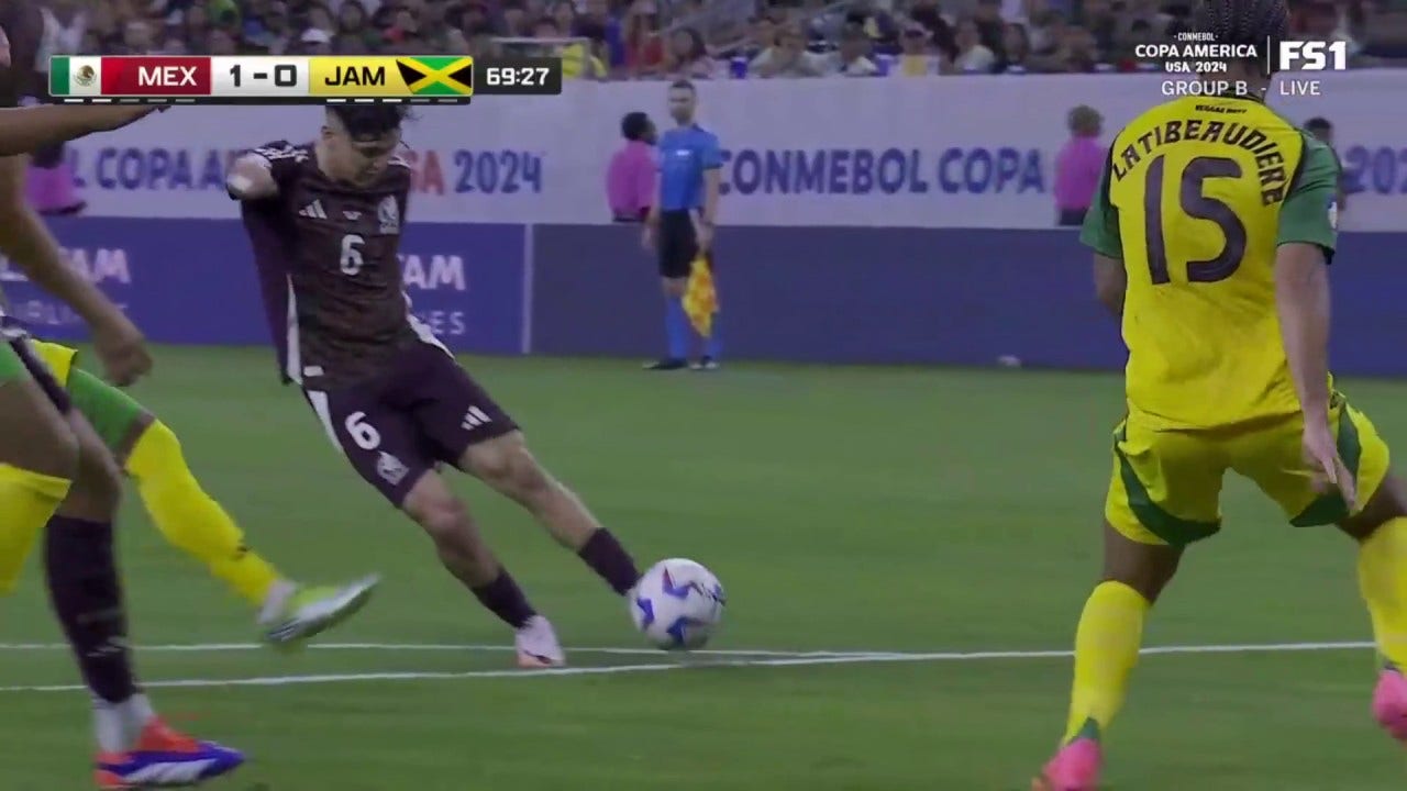 Gerardo Arteaga scores a goal in 69' to give Mexico a 1-0 lead over Jamaica | 2024 Copa América