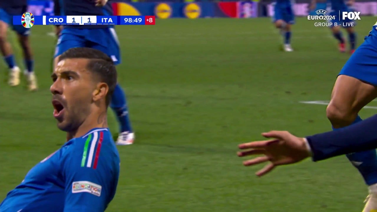 Mattia Zaccagni Scores In Stoppage Time To Bring Italy To A 1-1 Draw ...