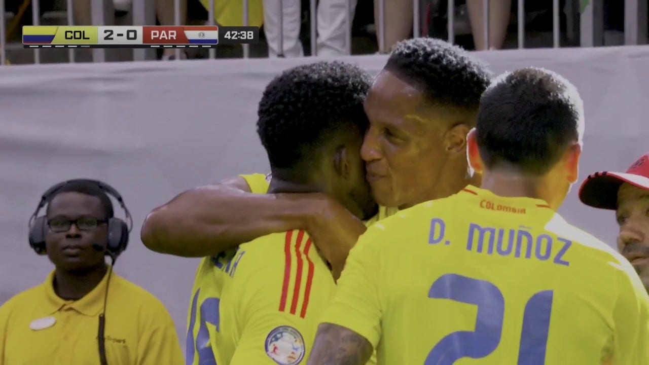 Jefferson Lerma's header gives Colombia a 2-0 lead vs. Paraguay | 2024 Copa América 