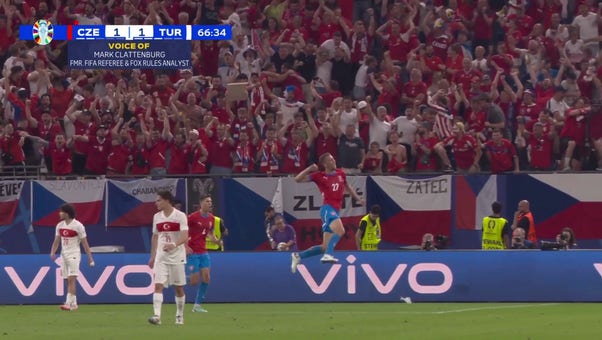 Tomas Soucek scores in 66' to bring Czechia to a 1-1 tie with Türkiye | UEFA Euro 2024