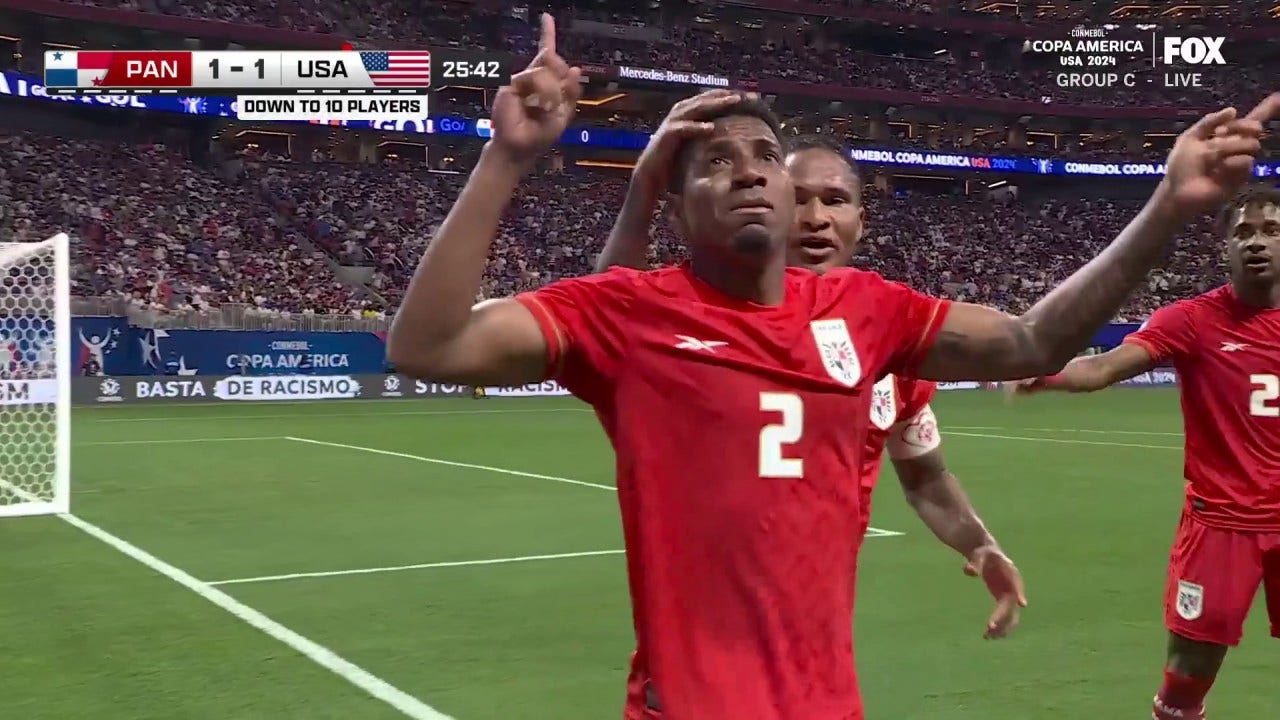 Cesar Blackman scores in 26' to bring Panama to a 1-1 tie with the United States | 2024 Copa América