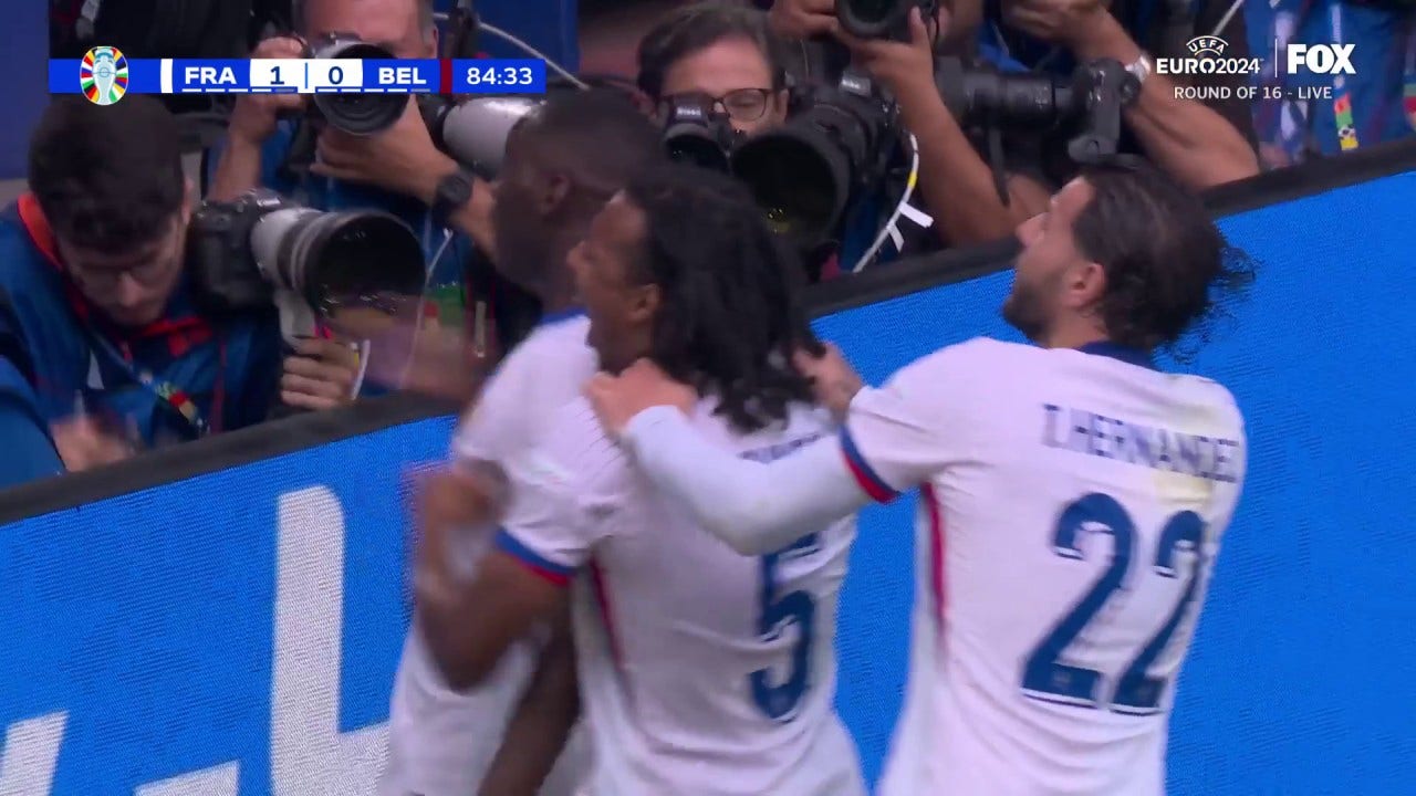 France takes a 1-0 lead after an own goal by Belgium in 85' | UEFA Euro 2024