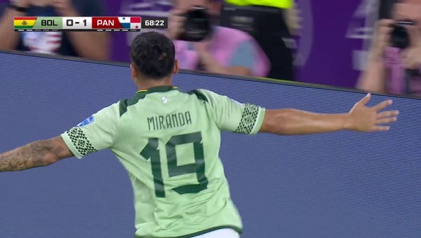 Bolivia's Bruno Miranda scores a goal in 69' to tie the game against Panama | Copa América
