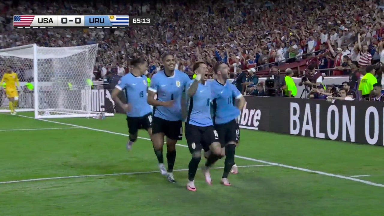 Mathías Olivera's goal is allowed after VAR review as Uruguay takes a 1-0 lead over the USMNT | Copa América