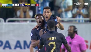 Kevin Rodríguez's header brings Ecuador to a 1-1 tie with Argentina in stoppage time | 2024 Copa América 