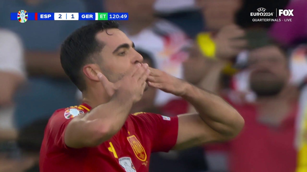 Mikel Merino scores in 119' of extra time to secure Spain's 2-1 victory over Germany | UEFA Euro 2024 | Quarterfinals