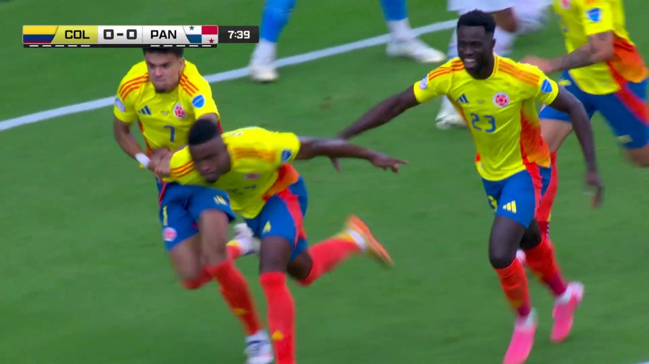 Jhon Córdoba's header gives Colombia a 1-0 lead over Panama | 2024 Copa América