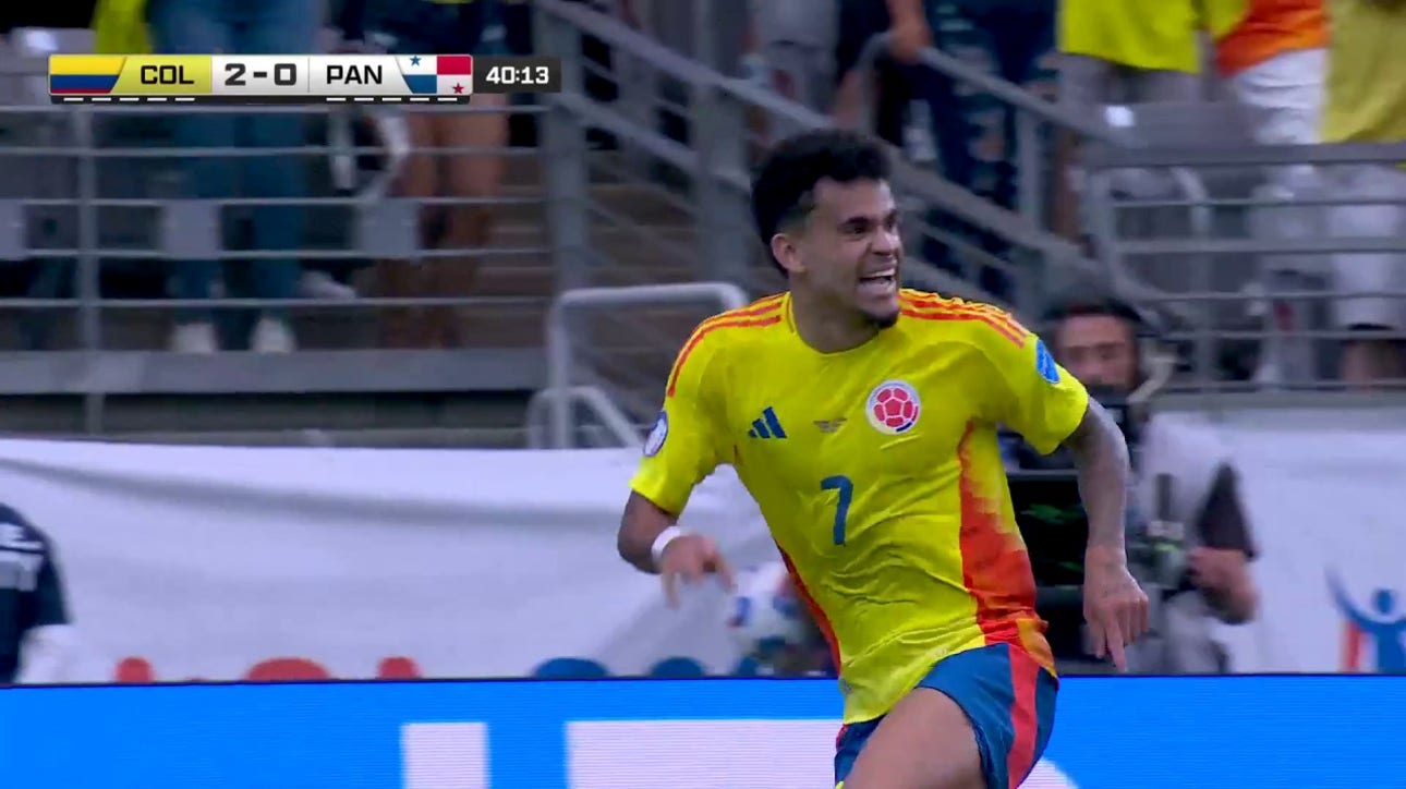 Luis Díaz scores a goal in 41' to extend Colombia's lead to 3-0 over Panama | 2024 Copa América