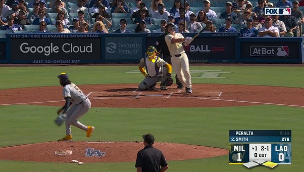 Will Smith cranks a home run as the Dodgers grab a lead over the Brewers