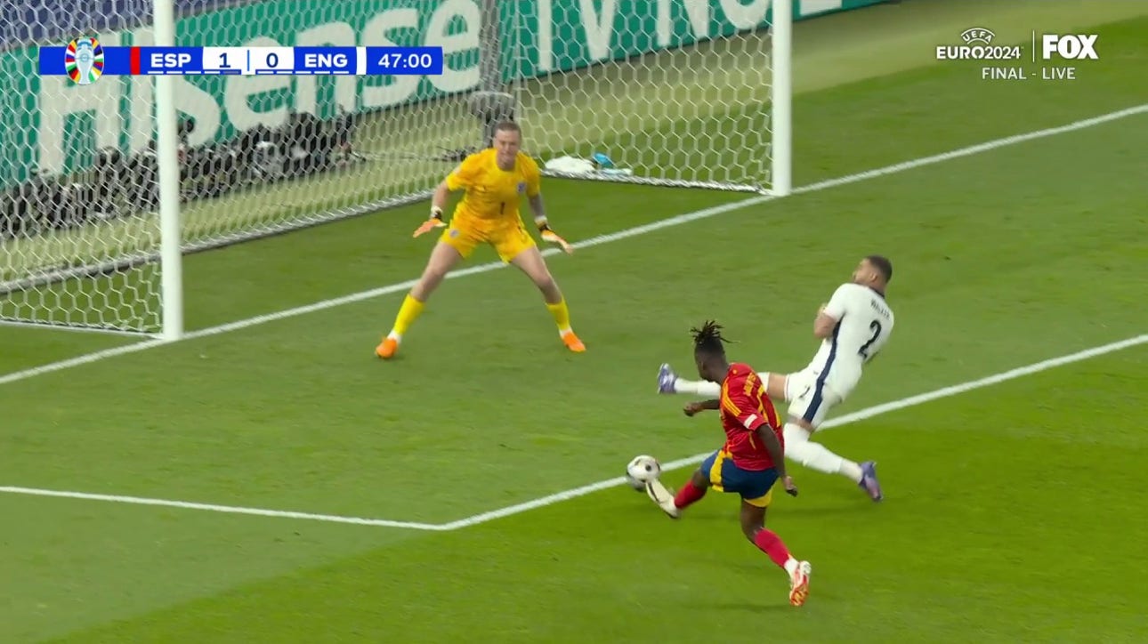 Lamine Yamal, Nico Williams link up for a BEAUTIFUL goal as Spain strikes first vs. England | UEFA Euro 2024