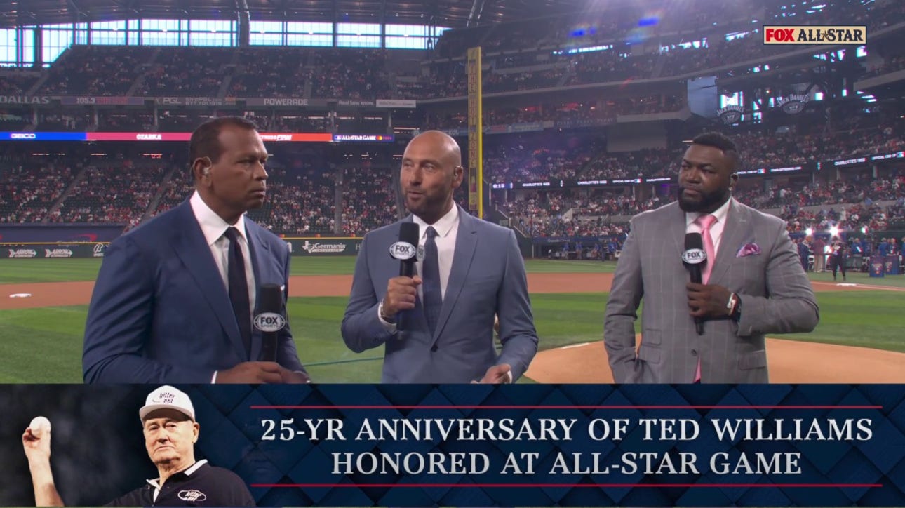 Derek Jeter, David Ortiz & Alex Rodriguez honor Ted Williams ahead of MLB All-Star Game | MLB on FOX