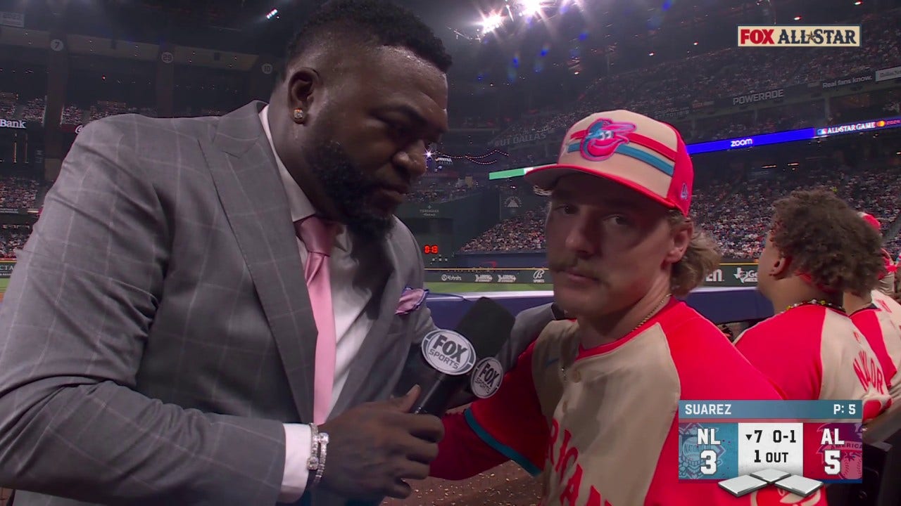 'Beat the Yankees while you're at it' - David Ortiz and Orioles' Gunnar Henderson share a moment at All-Star Game