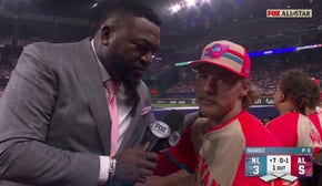 'Beat the Yankees while you're at it' - David Ortiz and Orioles' Gunnar Henderson share a moment at All-Star Game