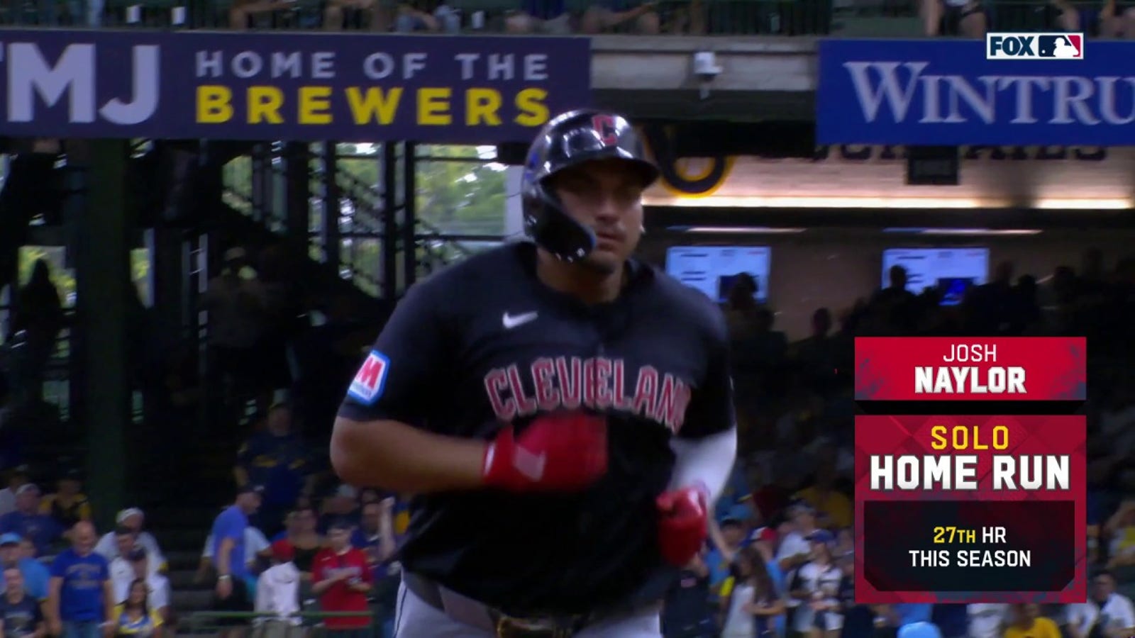 Guardians' Josh Naylor smashes a solo home run to tie game against Brewers