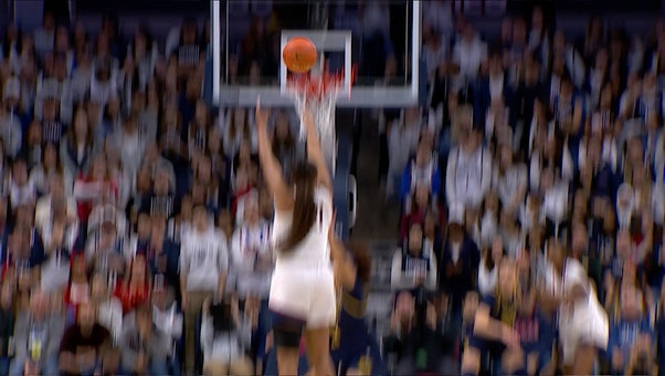 UConn's Sarah Strong becomes third-fastest Husky to reach 1,000 points with 3-pointer vs. Notre Dame