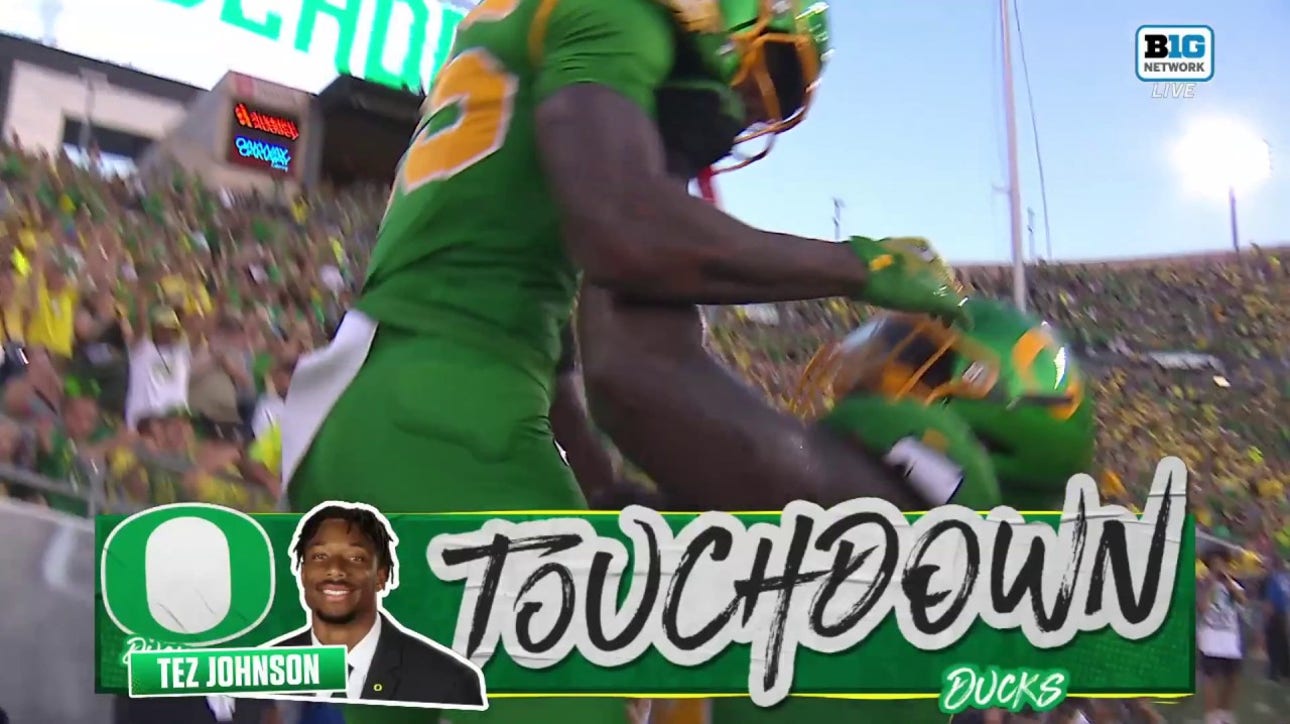 Tez Johnson scores clutch 12-yard touchdown to give No. 3 Oregon a 24-14 lead over Idaho